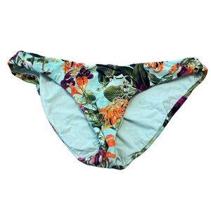 PILY Q Floral Bikini Bottom Size Medium
